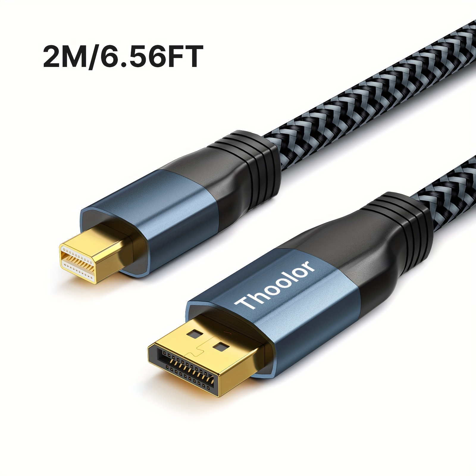Câble Usb C Vers Displayport 1.8m (4k@60hz) Usb 3.1 Type C Vers Dp Display  Port Compatible Pour Thunderbolt 3 Macbook Pro/air/ipad Air 4 Pro  2020-2018/surface Pro/zenbook/dell Xps 15/13