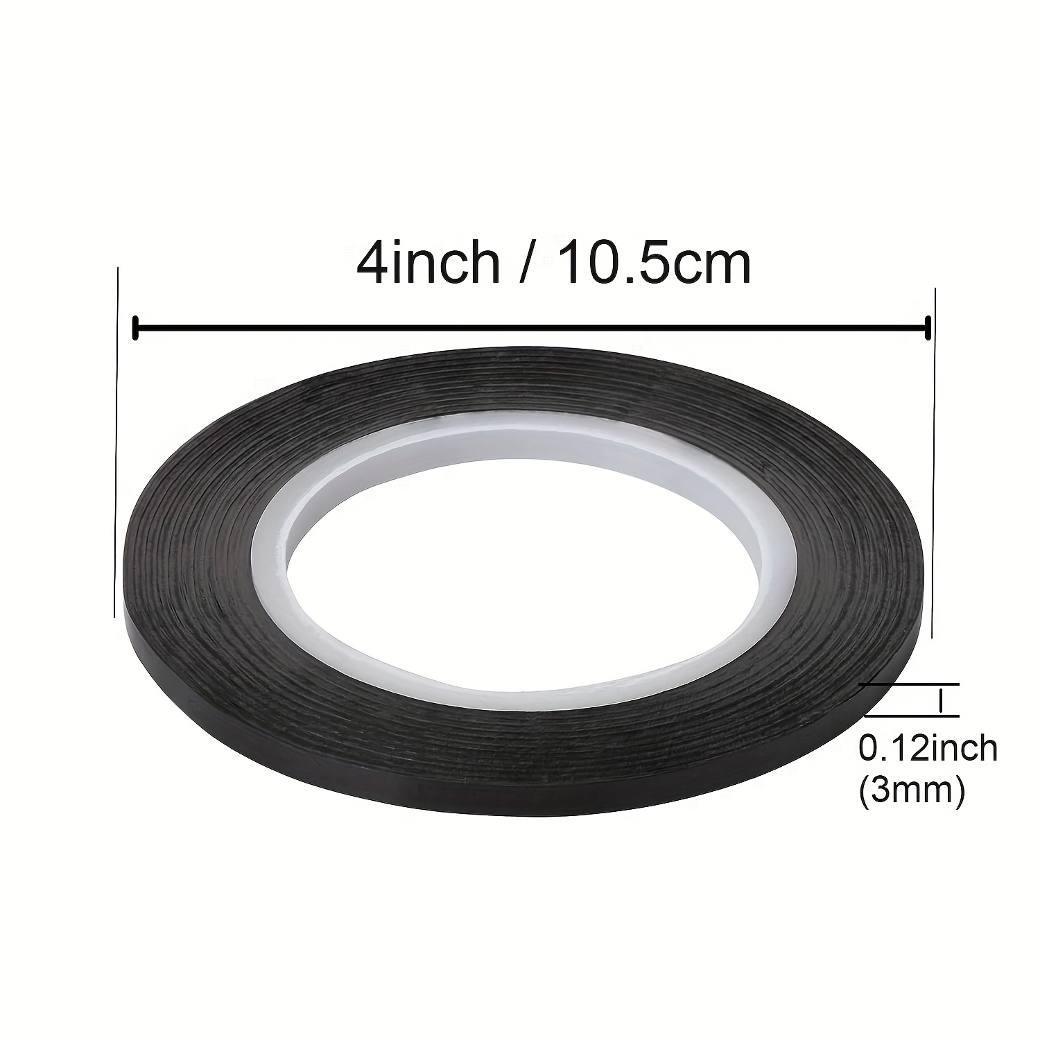 10 PCS Whiteboard Vinyl Tape Black Gaffers Adhesive Pinstriping