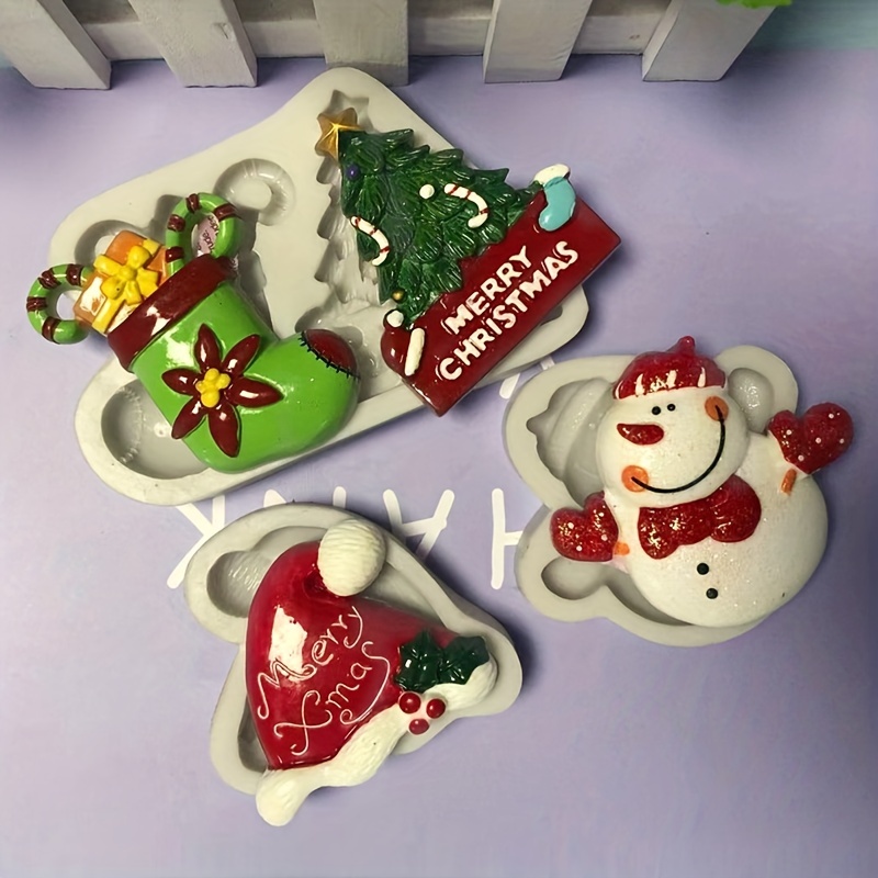 Christmas Silicone Molds Chocolate Candy Molds Christmas - Temu