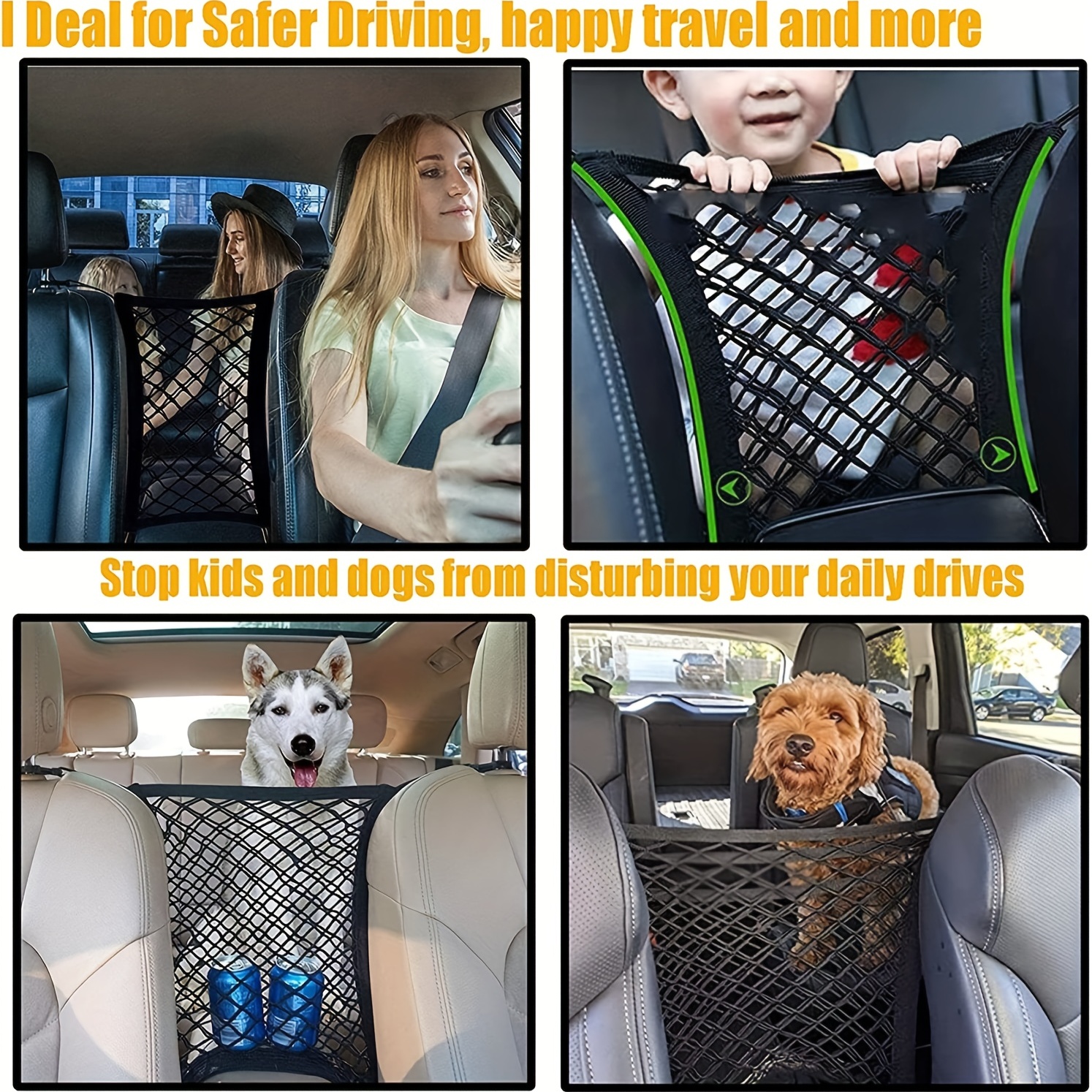 Mantenga A Sus Hijos Y Mascotas Seguros En La Carretera - Barrera