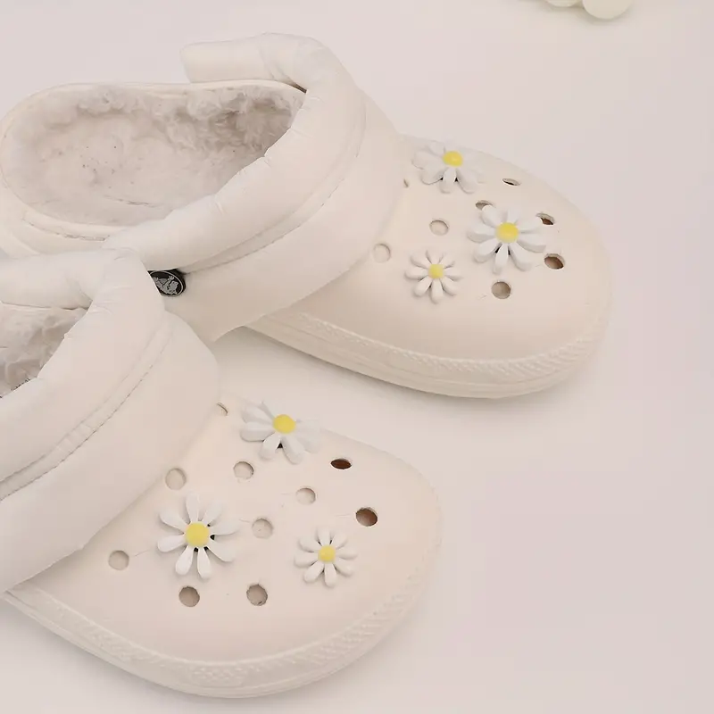 6pcs Daisy Shoe Pins Popular Shoes Accessories Charm Shoe Pin Badge Shoe  Buckles