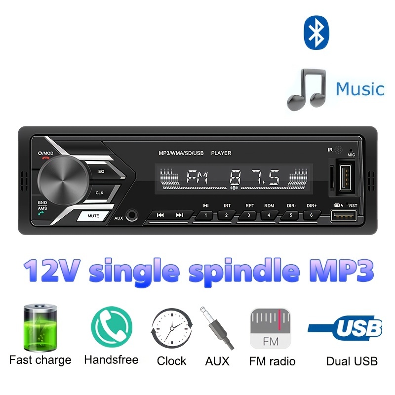 SWM 530 Bluetooth Car Radio Stereo With 1 Din, 12V Audio Multimedia, Mp3  Quack Music Player, FM Radio, Dual USB, AUX, APP Positioning From Ihammi,  $10.86