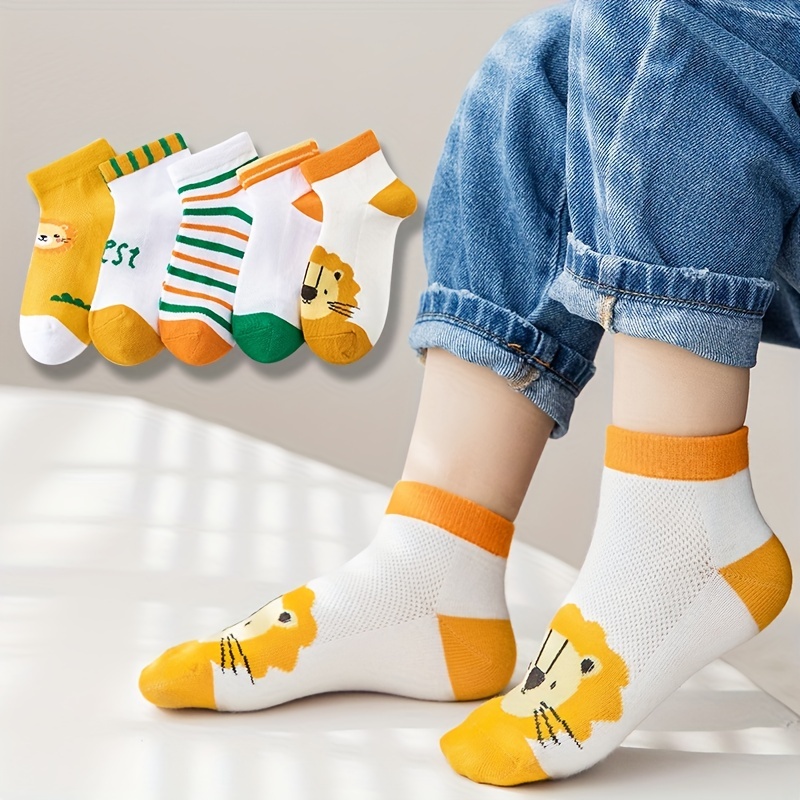 Girls Kids Ankle Socks Breathable Comfy Low Cut Boat Socks - Temu