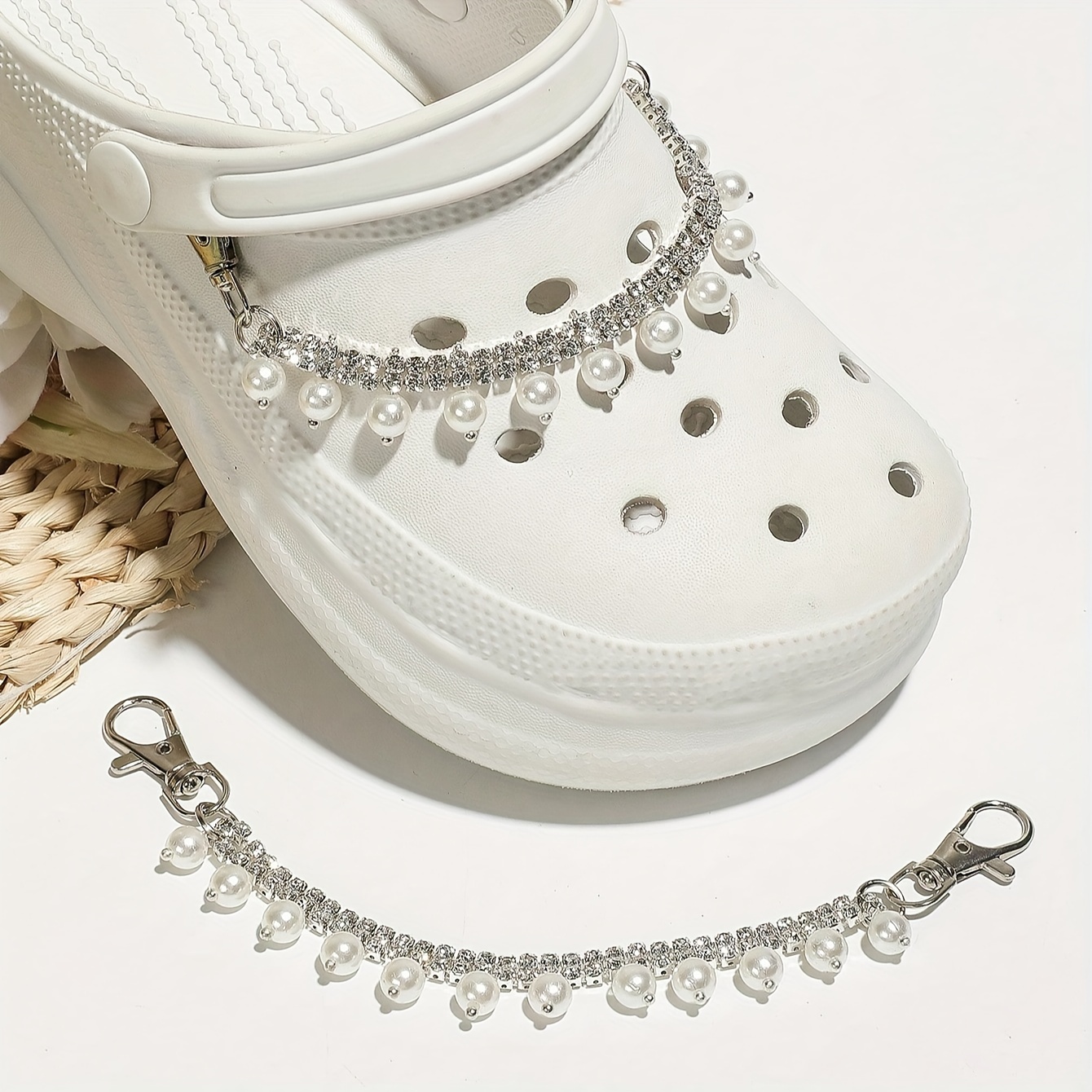  Chains for Croc,Rectangle Retro Shoe Decoration Punk