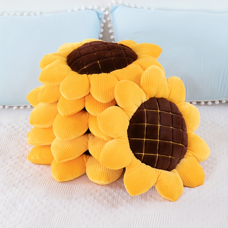 Adorable Sunflower Daisy Pillow Plush Toy Perfect For Home - Temu