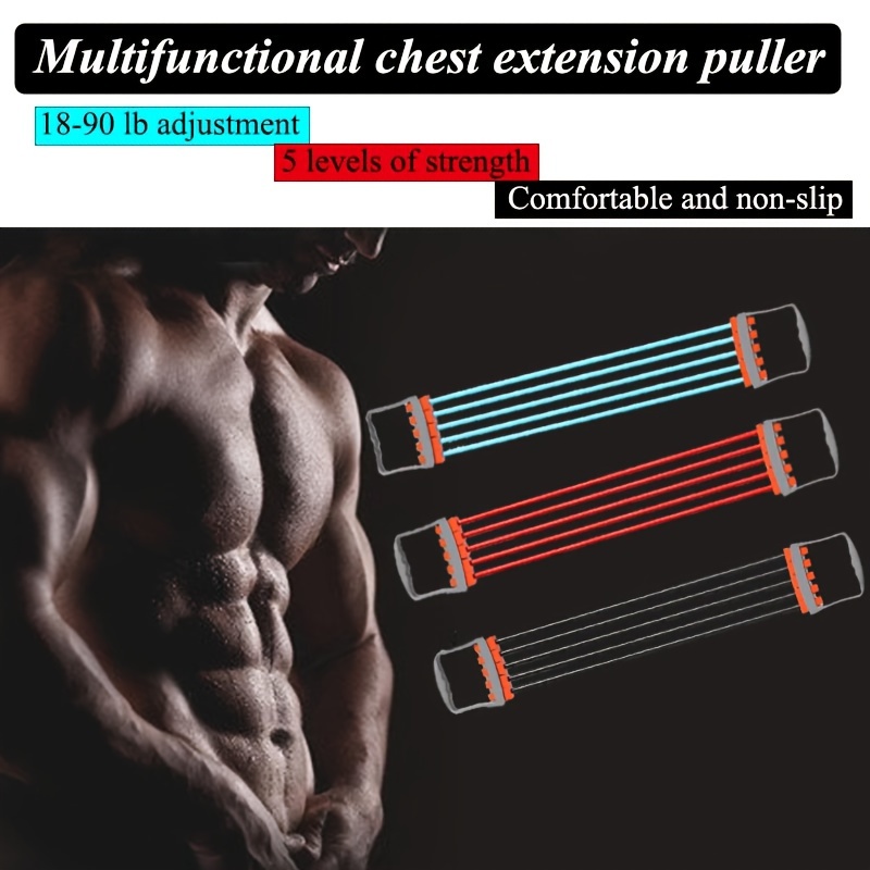 Chest Expander Muscle Arm Training Bodybuilding Equipment Pull Back Muscle  Arm Exerciser Home Fitness Equipment For Home Gym