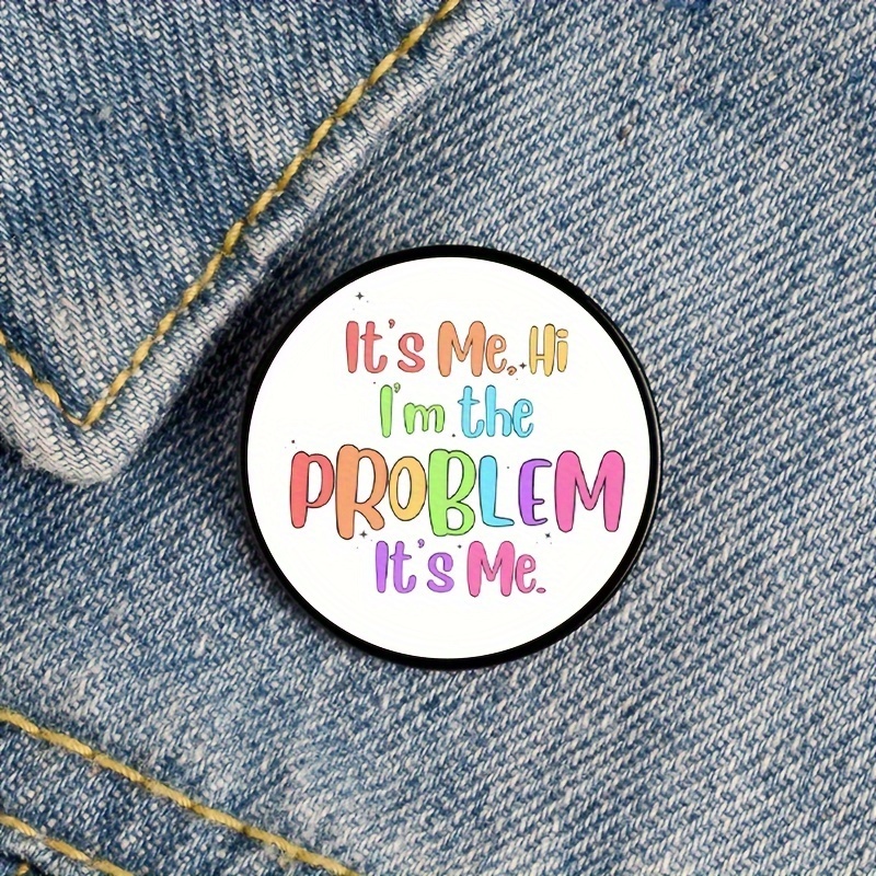 Slogan Round Brooch Colorful Cute Paint Badge Clothing - Temu Australia