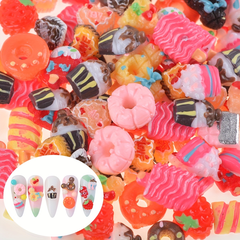 Candy Nail Art Charms For Slime And Nails Cute Fruits And - Temu