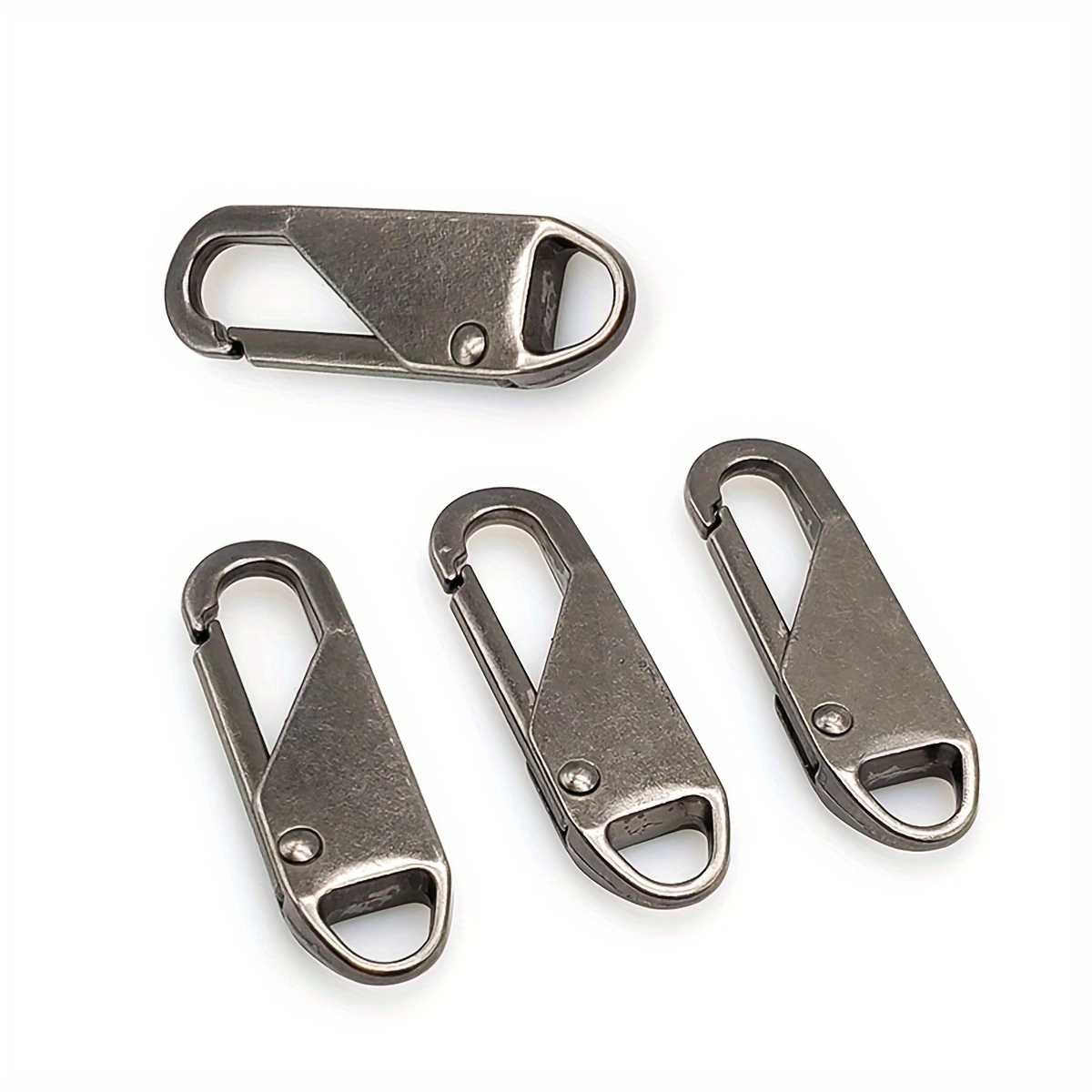  DIY Zipper Pull, Detachable Stainless Steel 6Pcs