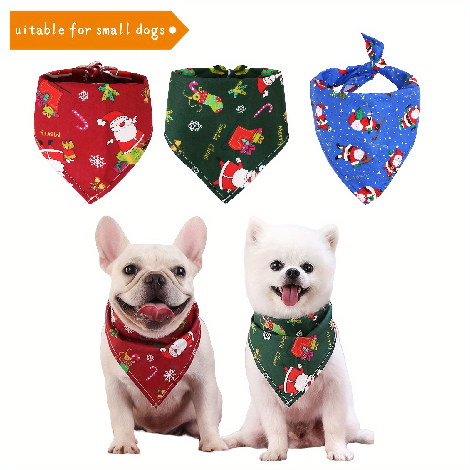 Christmas scarves for store dogs