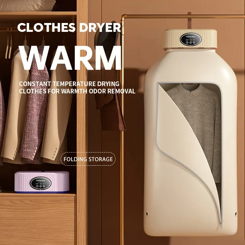 1pc Electric Clothes Dryer, Dehumidifier, Fashionable And Practical  Portable Dryer, Double-speed High-power Clothes Dryer, 3 Speed Timing, For  High-efficiency Drying, Household Clothes Towel Dryer, Suitable For Home  And Travel