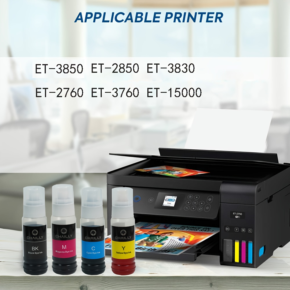 Epson EcoTank ET-3850  Filling the Ink Tanks 