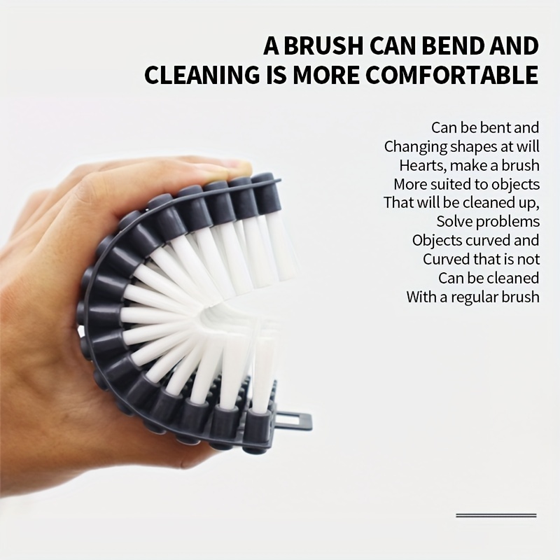 Bendable Cleaning Brush Washbasin Tile Floor Brush Bathroom - Temu