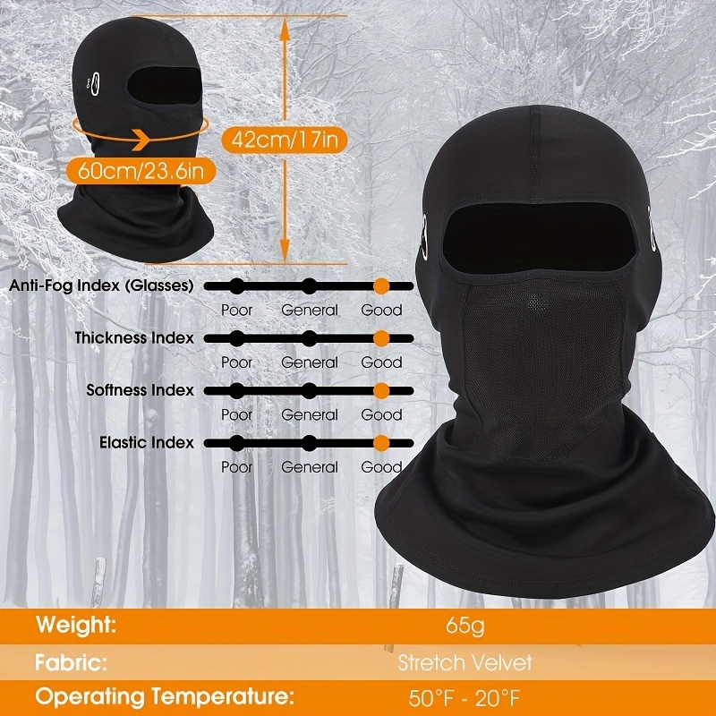 ROTTO Cagoule Moto sous Casque Masque Intégral Moto Hiver