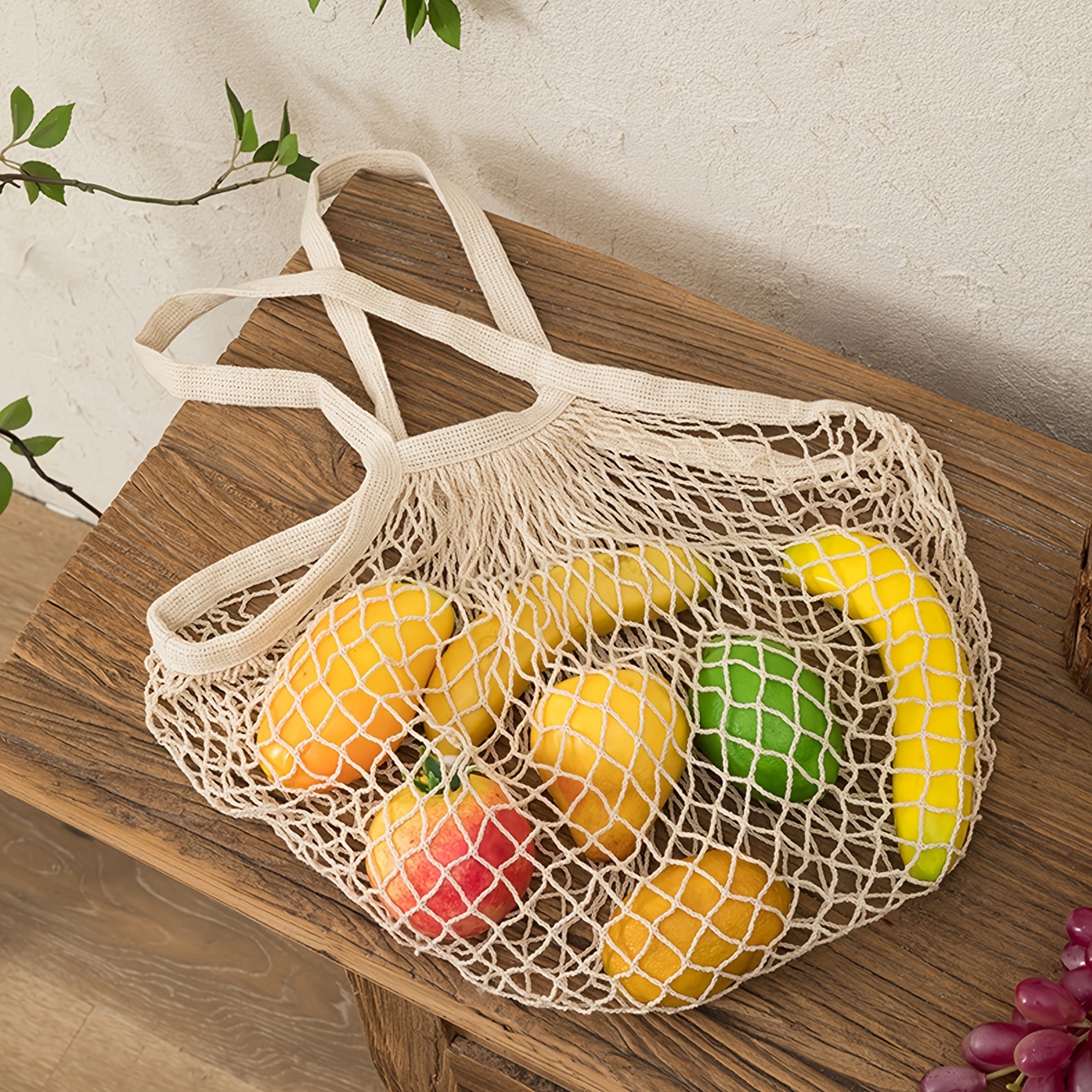 1 Cesta Colgante Frutas Cocina Hogar Bolsa Red Frutas - Temu