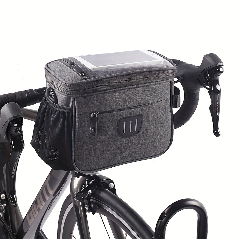 

Waterproof Bike Handlebar Bag, Detachable Strap, Oxford Cloth Fabric, Multi-functional Cycling Front Pack For Road Bikes And Scooters