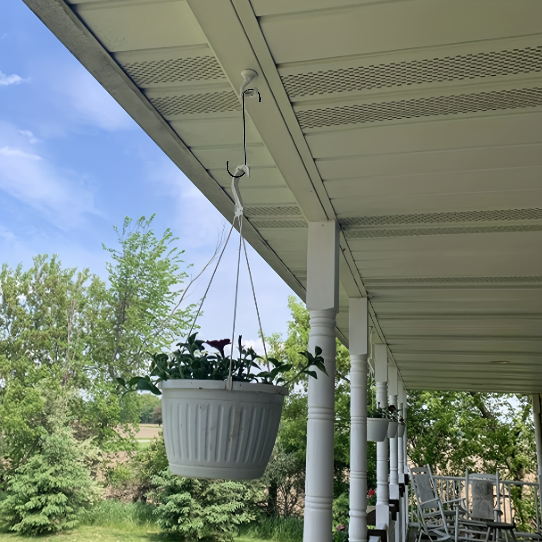 3 6 9pcs Black Heavy Duty Long S Hooks For Hanging Plant Extension Hooks  For Kitchenware Utensils Pergola Closet Flower Basket Garden Patio Indoor  Outdoor Uses 10in