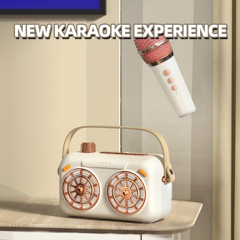 Micrófono Inalámbrico Altavoz De Doble Marca Para Karaoke En - Temu
