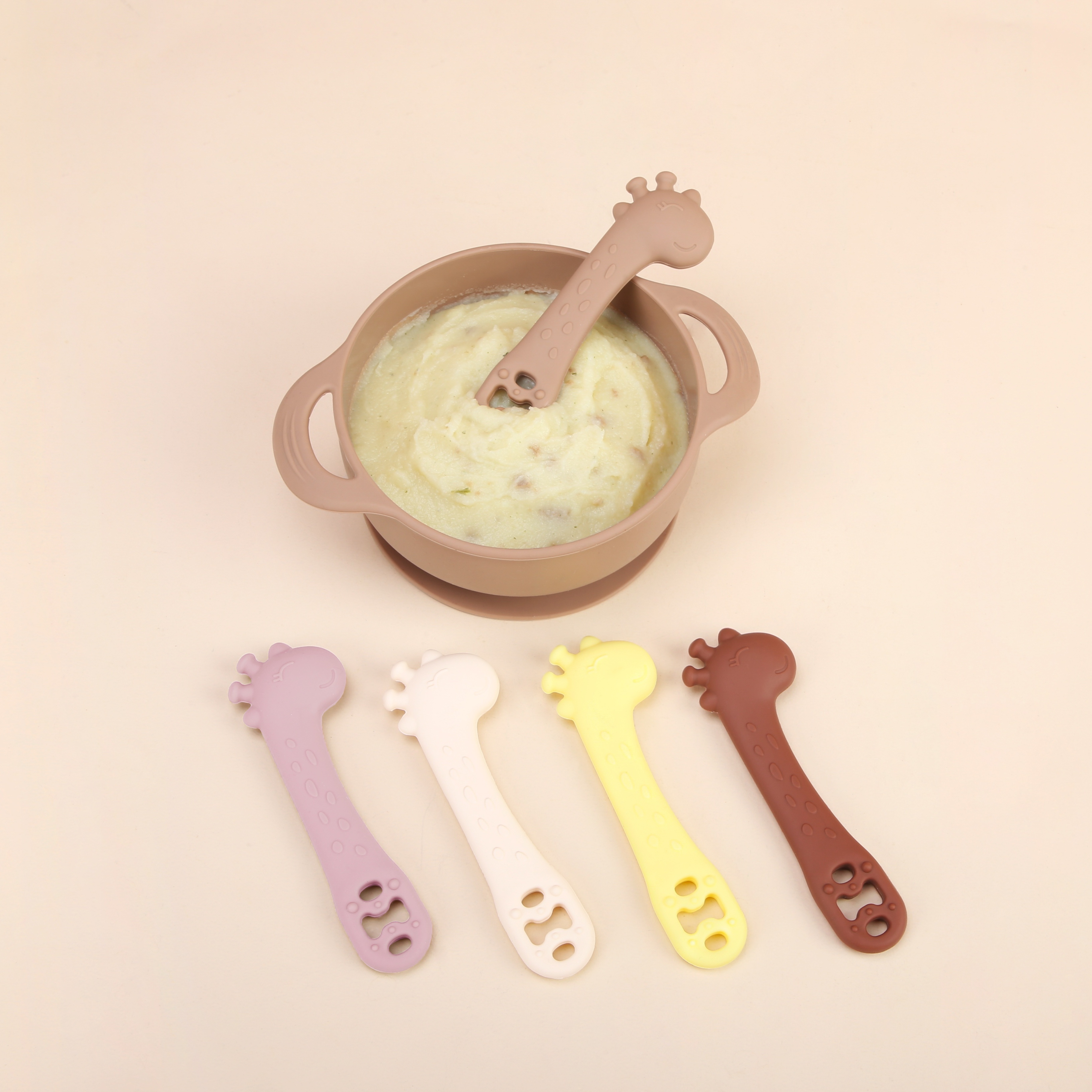 Baby Silicone Spoon Newborn Baby Feeding Spoon Children's - Temu