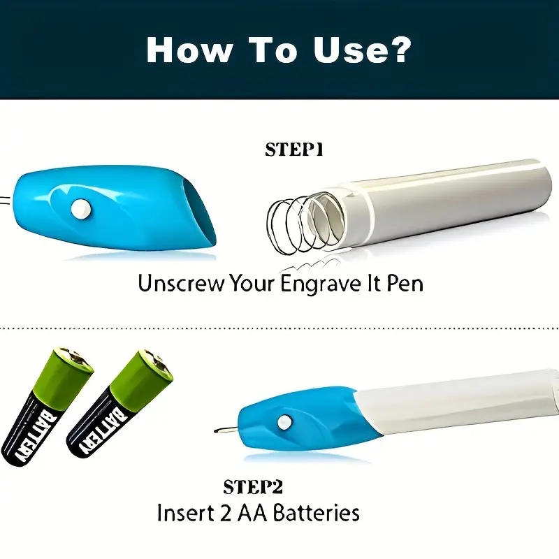 Engrave Pen - All Surface Writing Battery Operated With 2