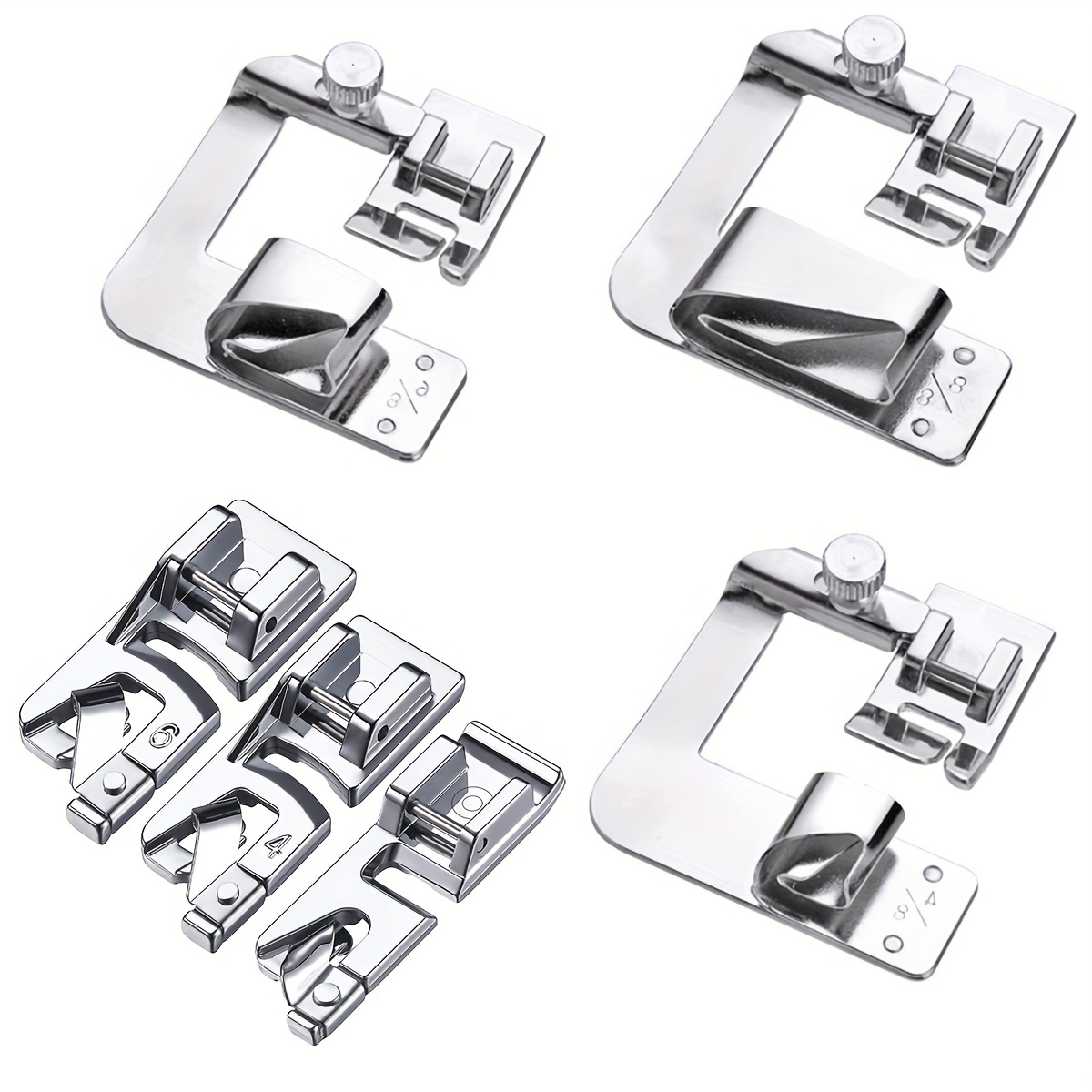 12 Pieces Sewing Machine Presser Foot Set Sewing Machine Spare Parts  Accessories Multifunctional Sewing Foot Presser for Most Sewing Machines