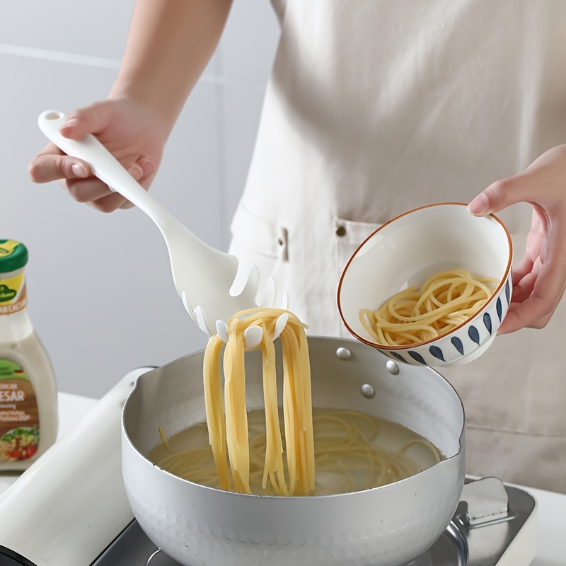 1Pc Silicone Pasta Noodle Spoon Pasta Scoop Colander Noodle