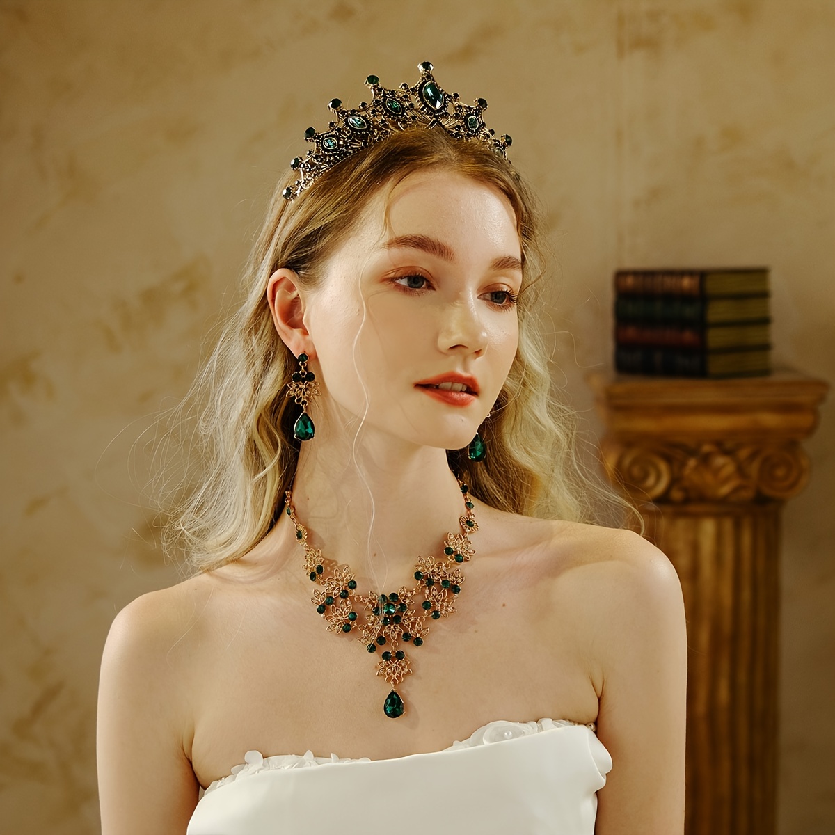 Tiare en cristal d'argent Bandeau couronne princesse couronne élégante avec  peignes pour femmes filles mariage mariage bal d'anniversaire