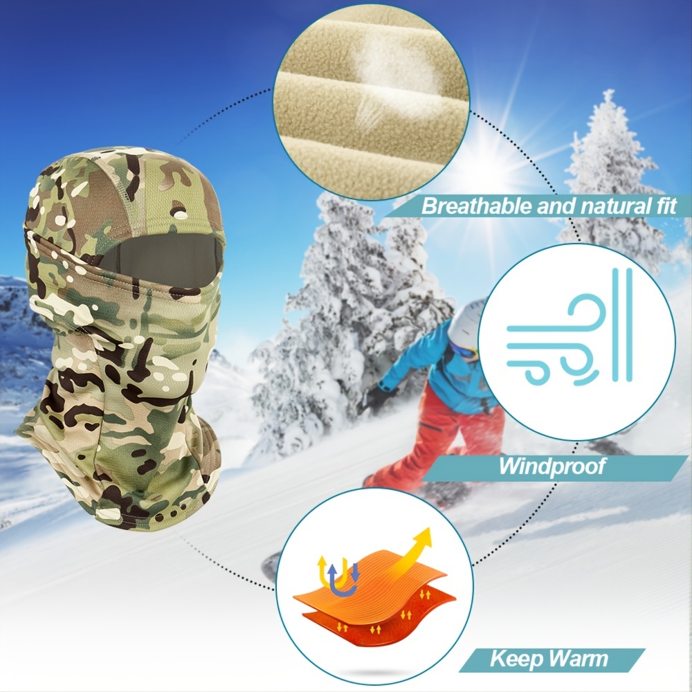 Cagoule Echarpe de Ski Protection UV Jaune pour Alpinisme Airsoft