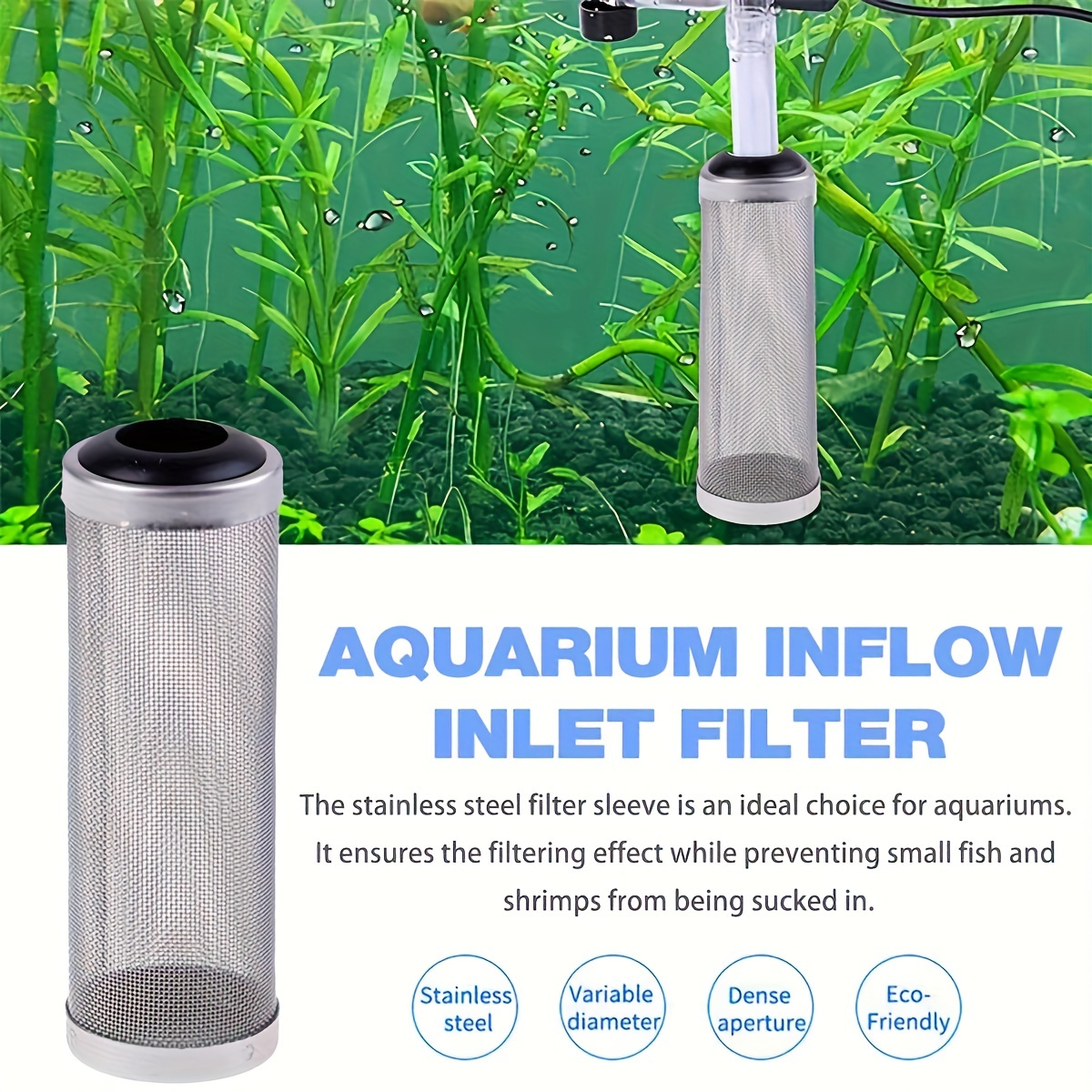 Aquarium Filter Mesh Guard Fish Tank Filter Detachable - Temu