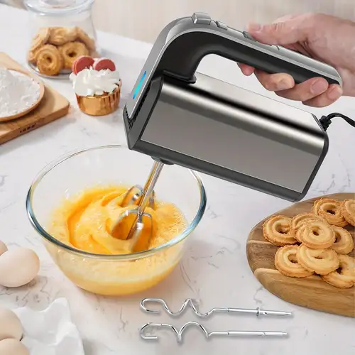 Batidora de mano eléctrica inalámbrica para cocina, batidora portátil de  huevos, batidora de pastel pequeña, máquina de batidor de acero inoxidable