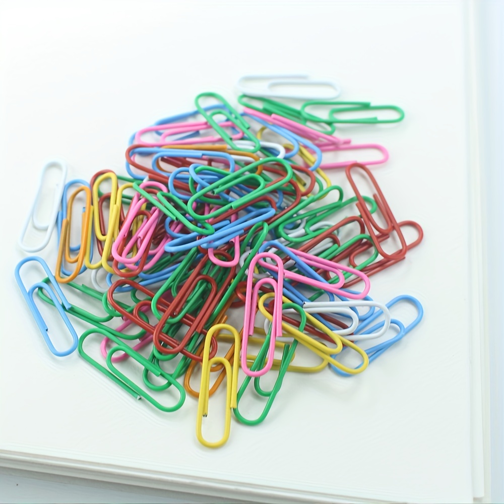 300pcs Colorful Reusable Paper Clips - Perfect for School, Office, Folders,  Bookmarks & DIY Albums (Acrylic Box Packaging)
