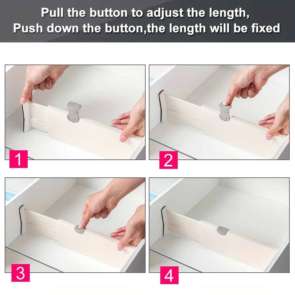 Adjustable Drawer Partition Divider for Storage Organization
