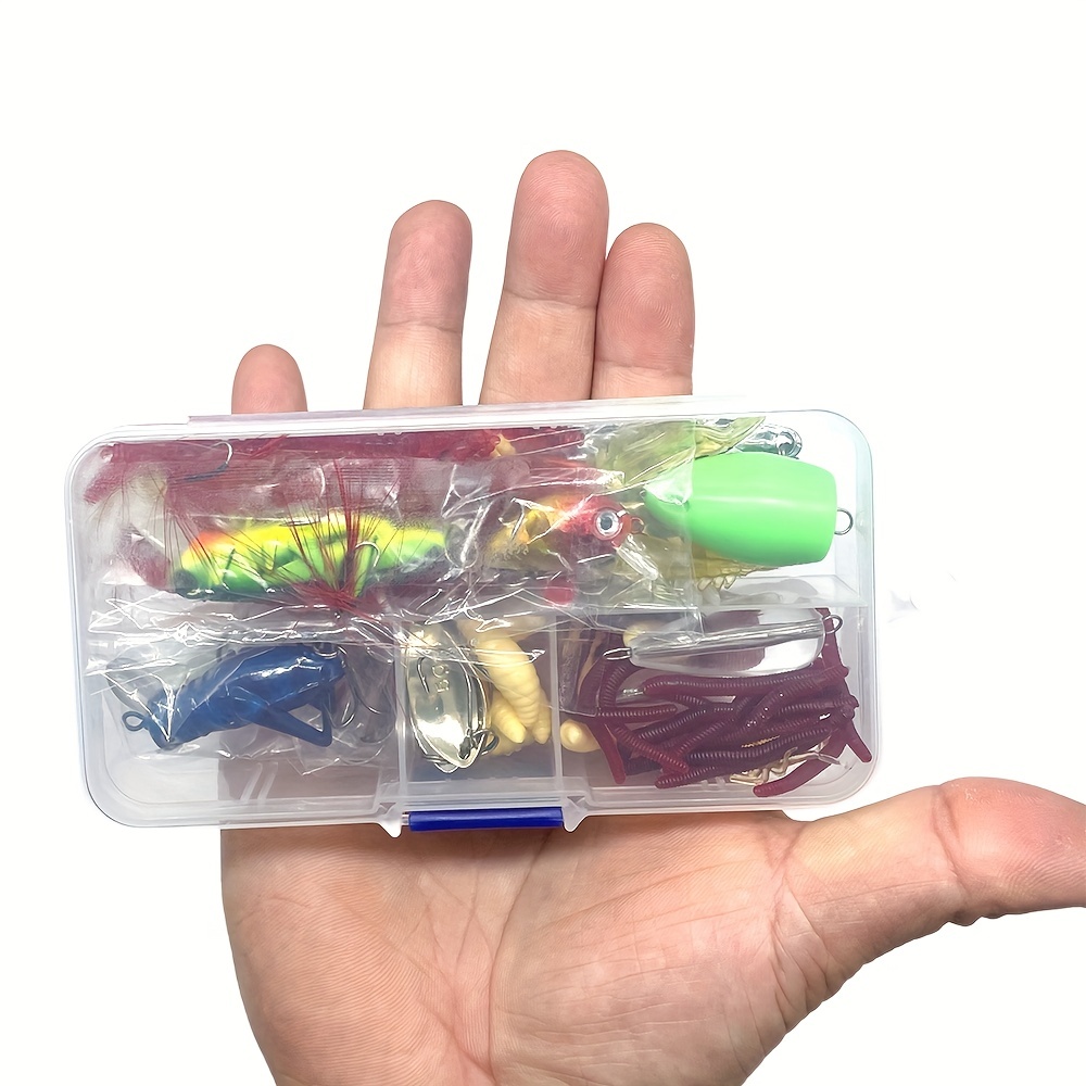 Lsgtt Kit Señuelos Pesca Agua Dulce Agua Salada Equipo Pesca - Temu