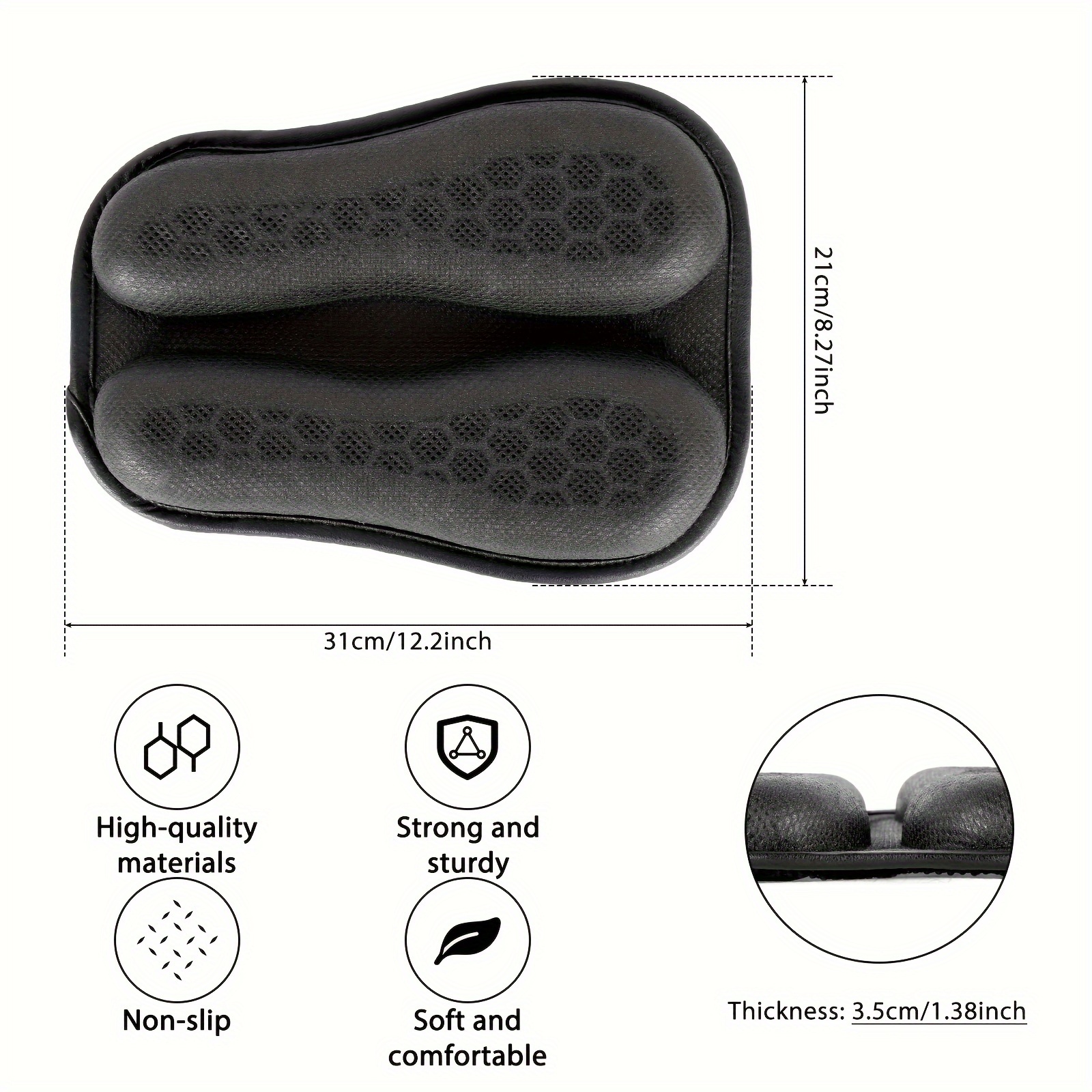 Motorcycle Seat Cushion, Motorcycle Gel Seat Pad With 3d Honeycomb  Shock-absorbing Breathable Seat Cover - Temu