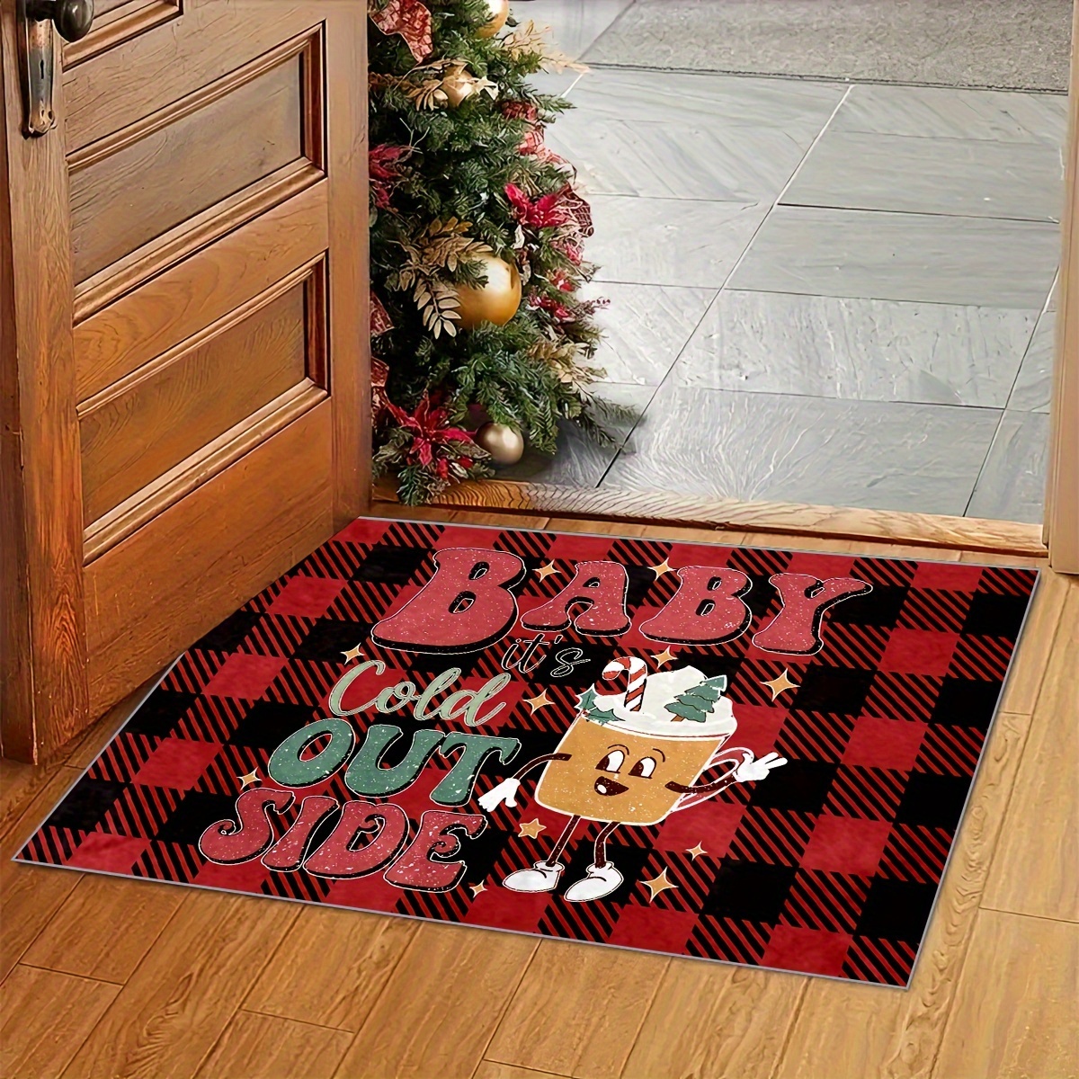 Baby It's Cold Outside Christmas Doormat