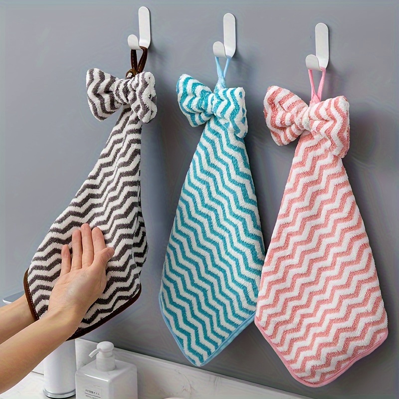 Household Bow Hanging Hand Towel Cute Dish - Temu