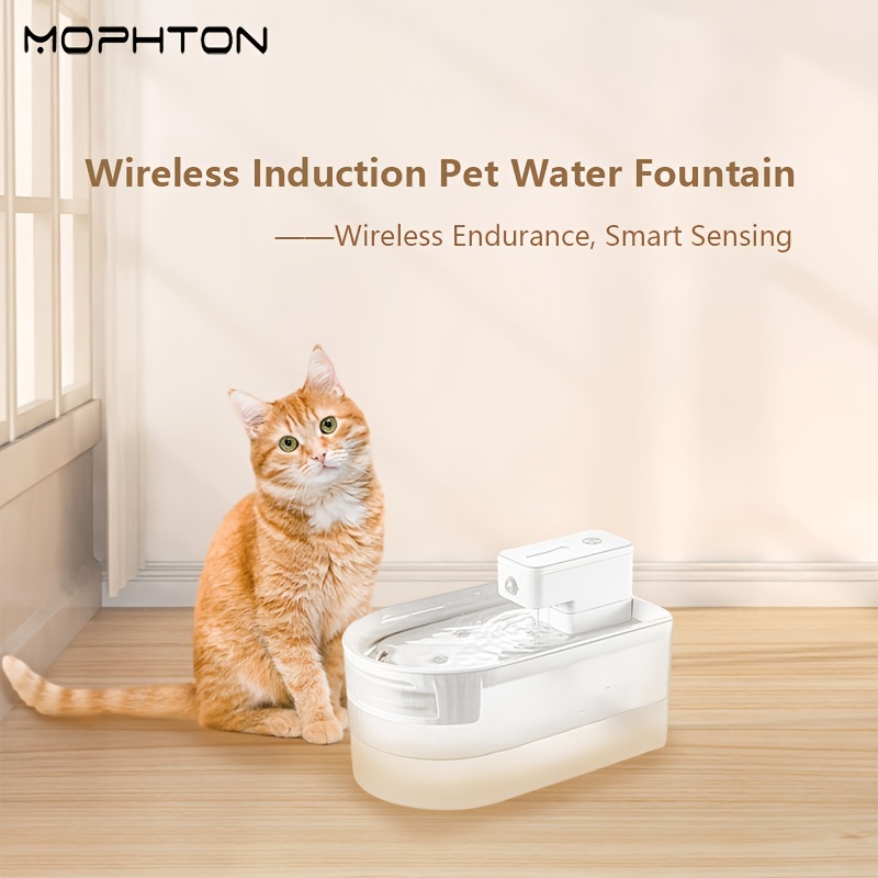 Fuente de agua con filtro automático para gatos, bebedero silencioso para  perros, tazón de recirculación, dispensador de agua para mascotas, 1,5 l