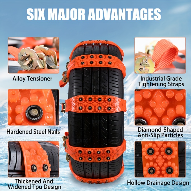 General Motors Anti Slip Chains snow Antiskid Chain - Temu United