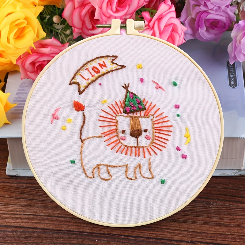Embroidery Kit For Beginners Hand Diy Cross Stitch Kits - Temu