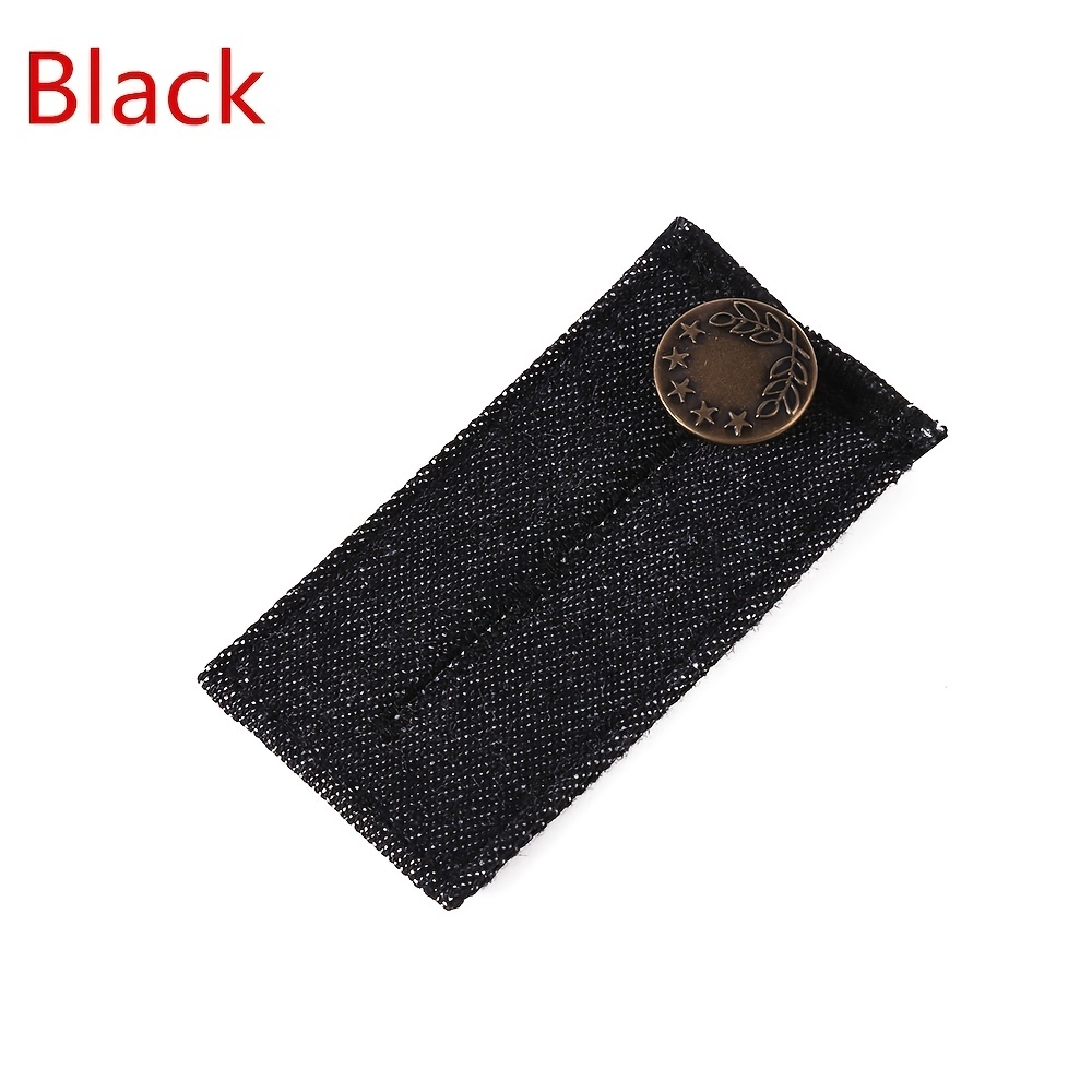 Button Extender for Pants Waist Extenders for Pants for Men and Women  (6-Piece Multiple Styles) Adjustable Jeans Button Extender – Black Metal  Hook