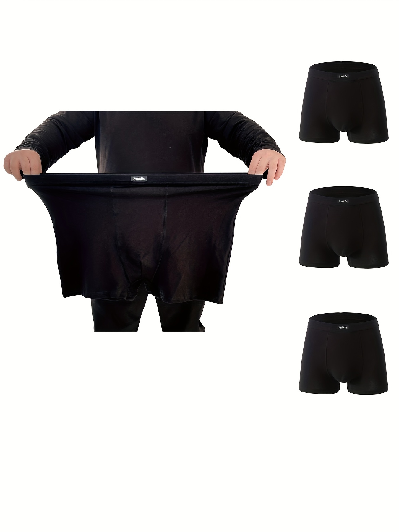 4Pcs Underwear Set for Man Cotton Boxer Hello Design Men Boxer Set Boxer  Shorts for Men L-5XL Men Underwear Boxer