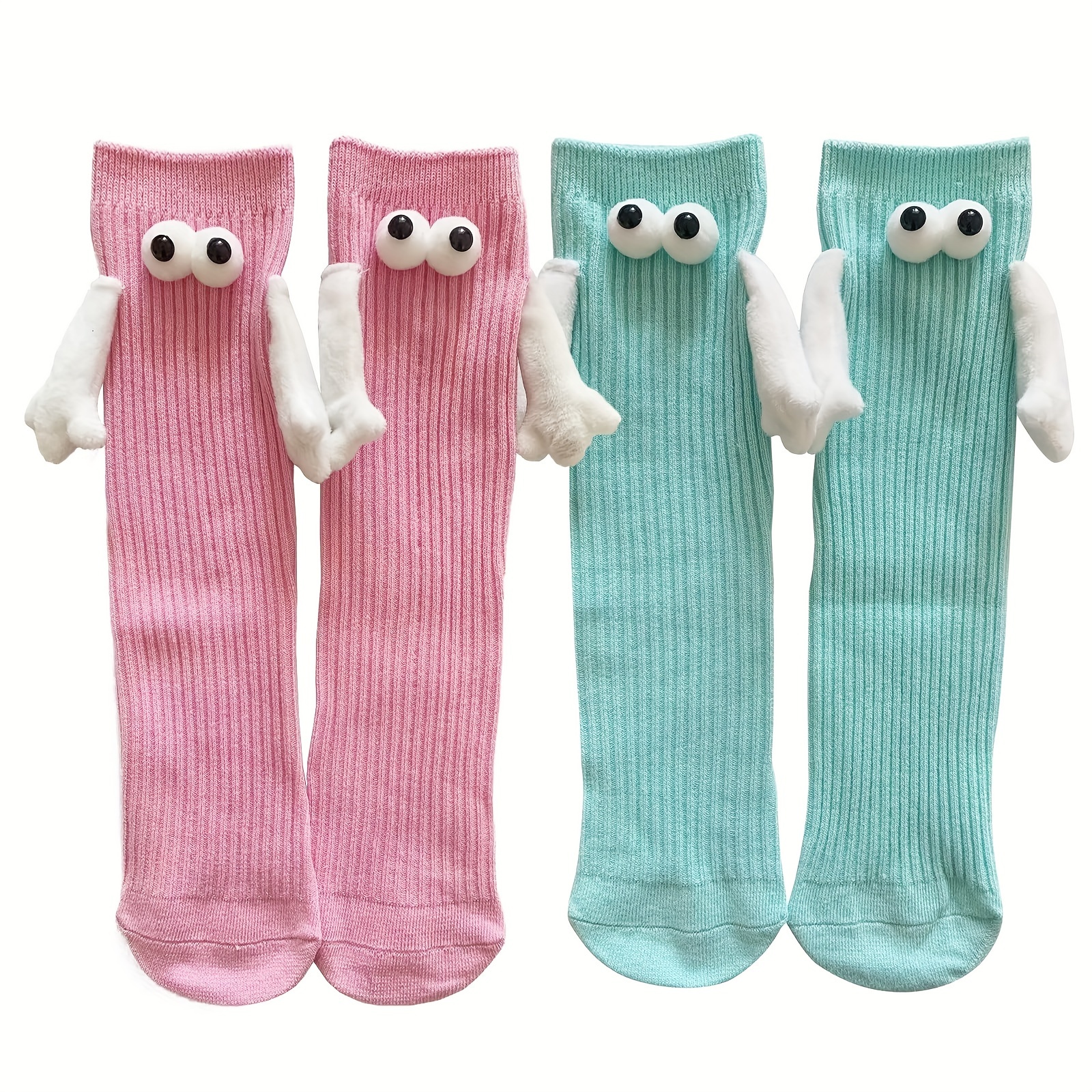 10Pairs Magnetic Suction Couple Socks Handle Socks Cartoon Cute Hand  Holding Magnetic Socks Couple Holding Hands