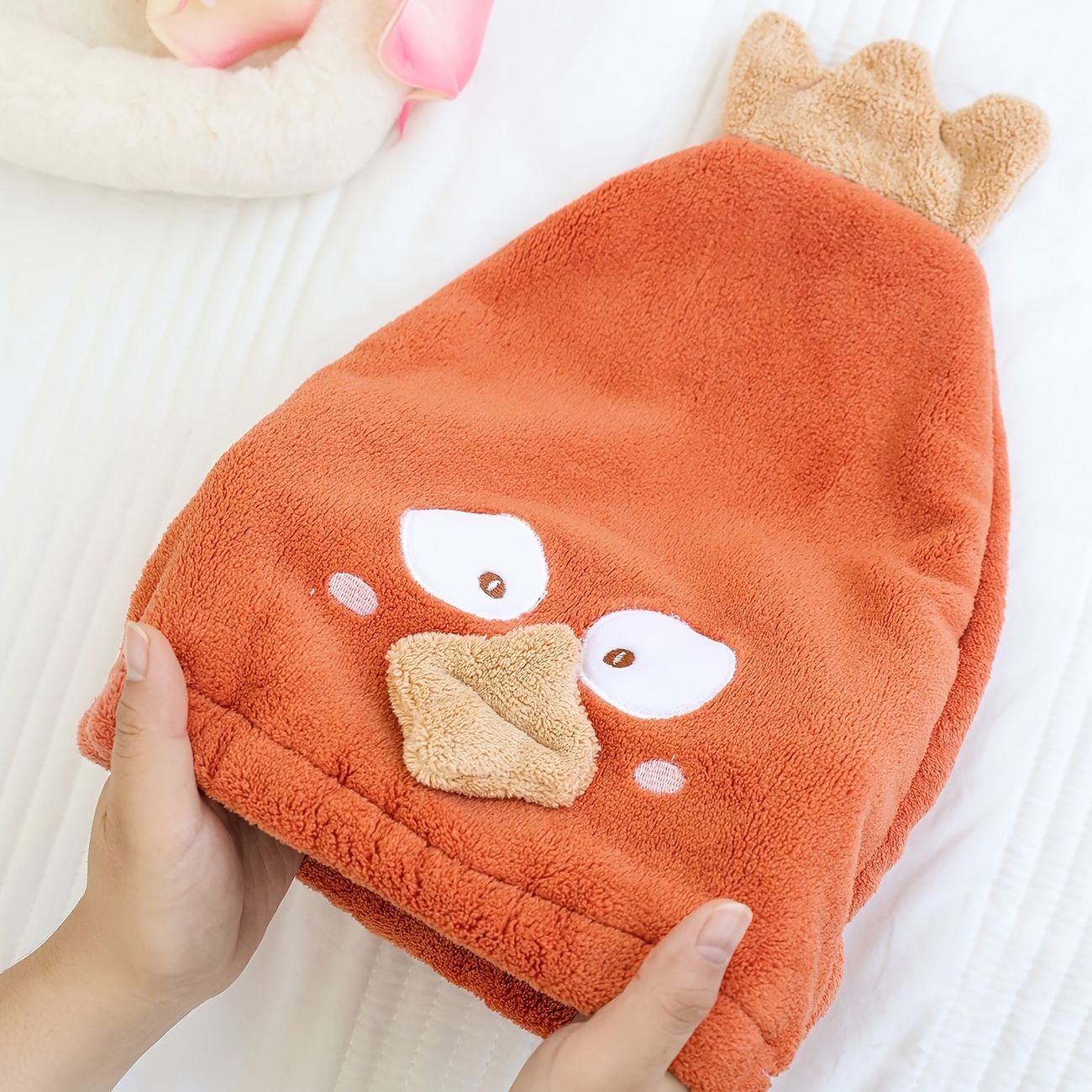 1pc Cartoon Shower Cap, Shampoo And Dry Hair Cap, Female Cute Super Absorbent  And Quick-drying Thickened Shower Cap | Free Shipping For New Users | Temu