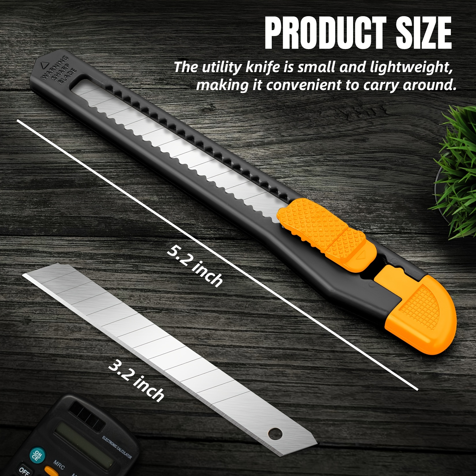 Retractable Box Cutter Blade Utility Knife Carbon Steel Self - Temu