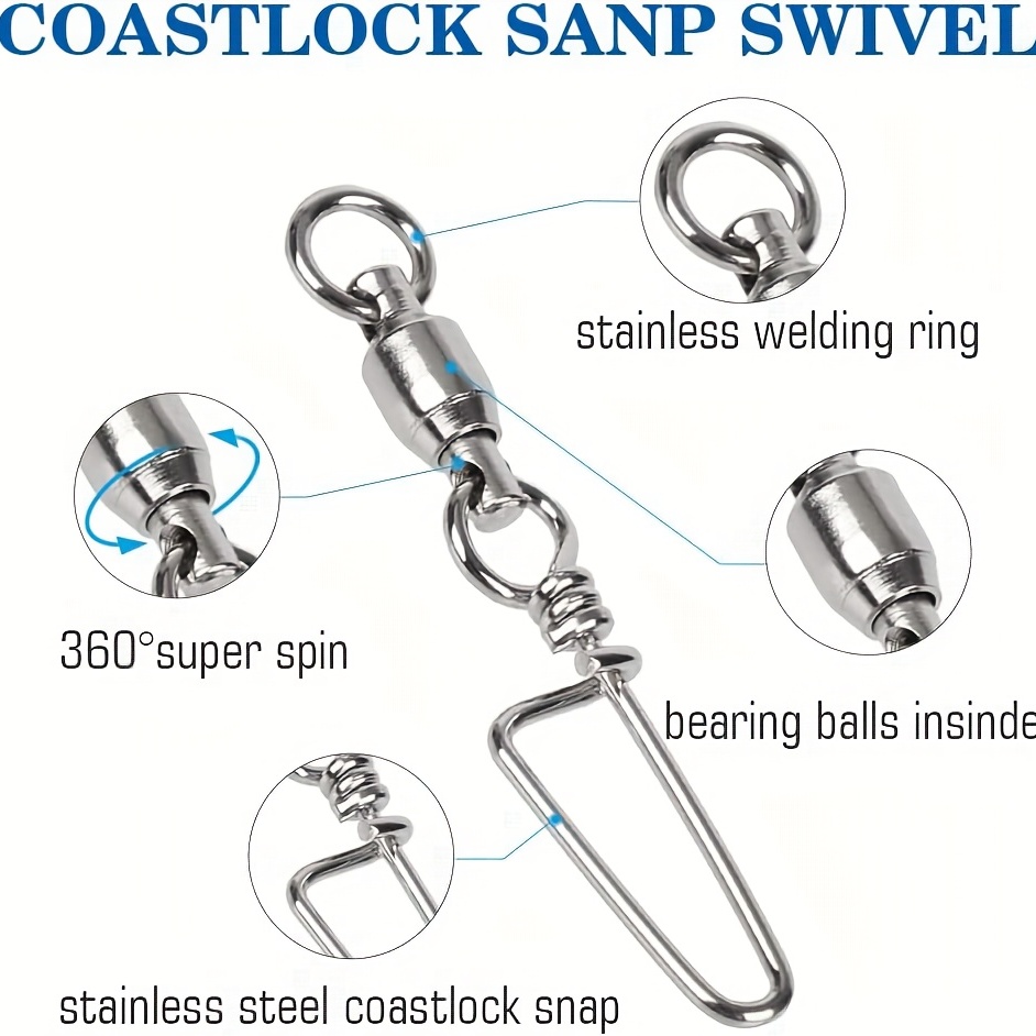 High Strength Fishing Snap Ball Bearing Stainless Fishing - Temu Australia