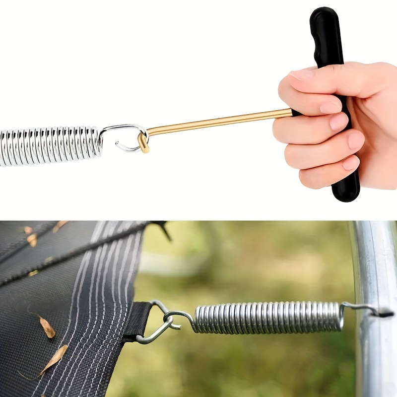 2pcs Trampoline Spring Pull Tool, Trampoline * Trampoline Spring Peg T-Hook  Puller, Trampoline Accessories For Outdoor Camping