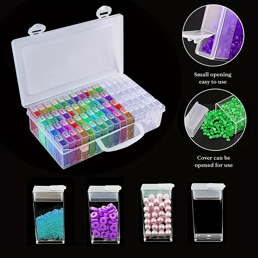 Transparent Storage Box For Beads Art Diy Crafts Jewelry - Temu
