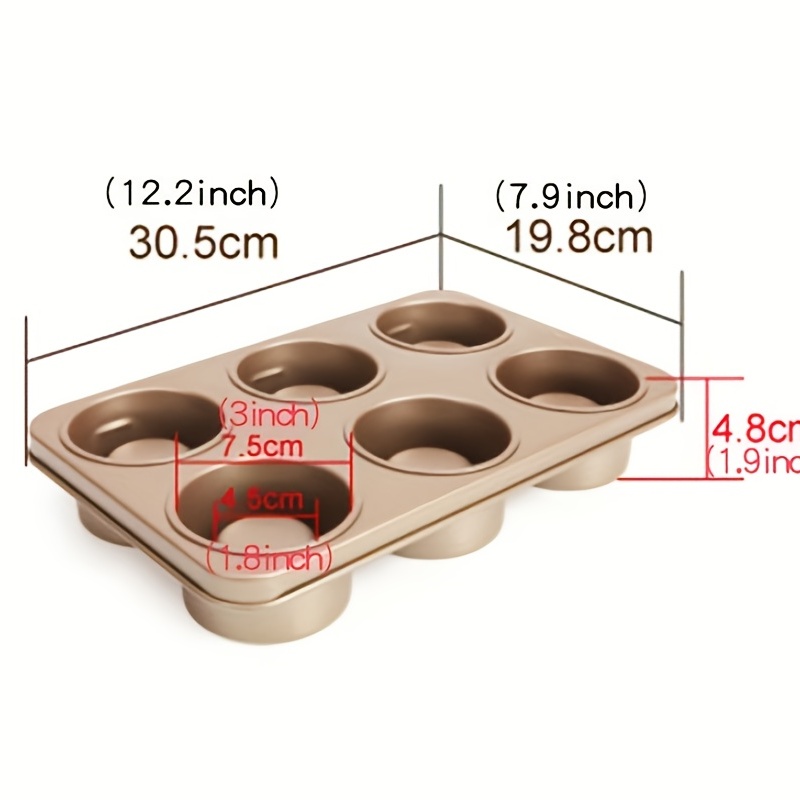 CHEFMADE 6 Cavity Bowl Pan Muffin Cake Pan CHEFMADE