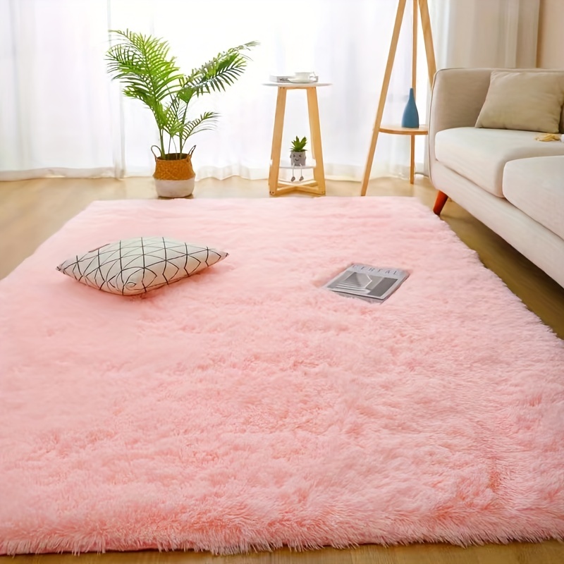 Alfombra rosa para decoración del hogar, alfombra floral rosa para sala de  estar, dormitorio, alfombra de área floral de 3 x 4, lavable