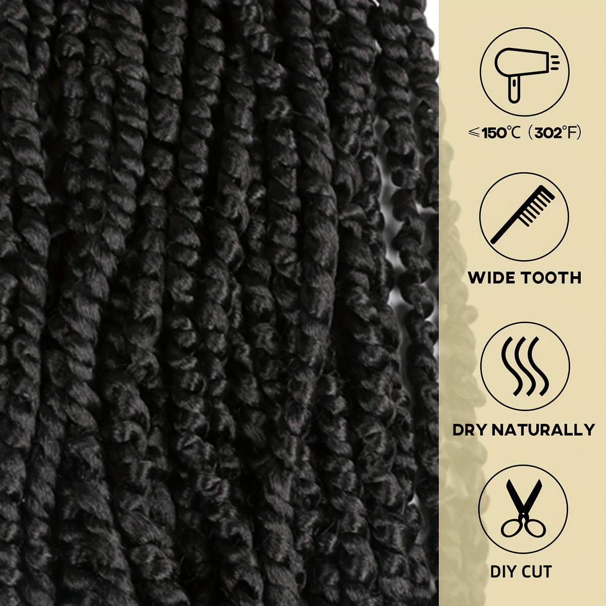 Box Braids Crochet Hair Crochet Braids Pre Looped Crochet - Temu Canada